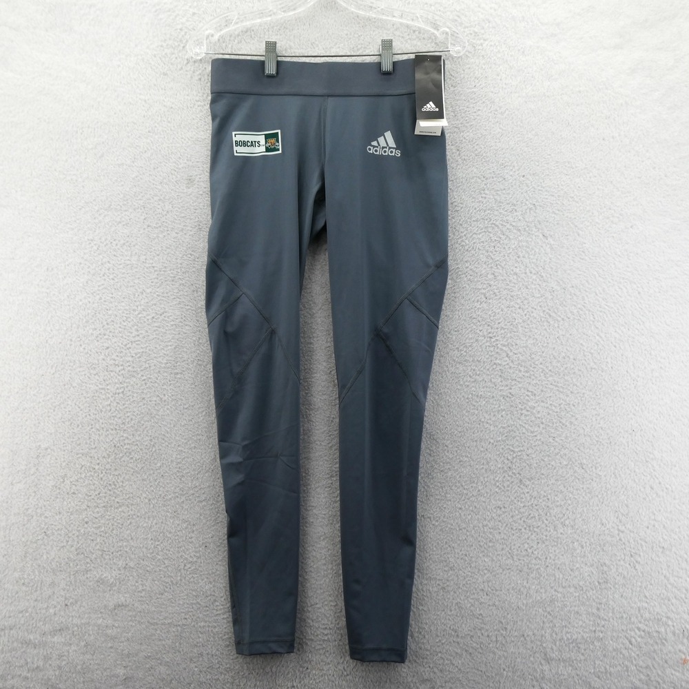 Adidas Leggings Womens Medium Ohio University Bobcats Gray Alphaskin Aeroready